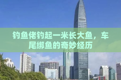 钓鱼佬钓起一米长大鱼，车尾绑鱼的奇妙经历