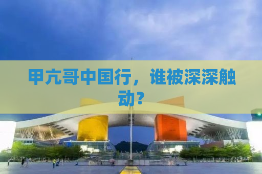 甲亢哥中国行，谁被深深触动？