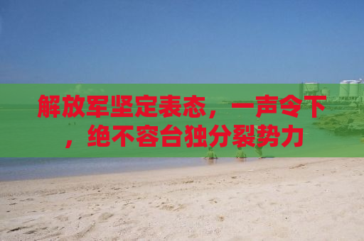 解放军坚定表态，一声令下，绝不容台独分裂势力