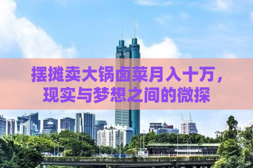 摆摊卖大锅卤菜月入十万，现实与梦想之间的微探