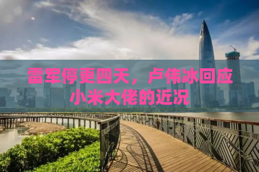 雷军停更四天，卢伟冰回应小米大佬的近况