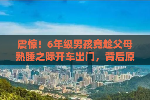 震惊！6年级男孩竟趁父母熟睡之际开车出门，背后原因引人深思